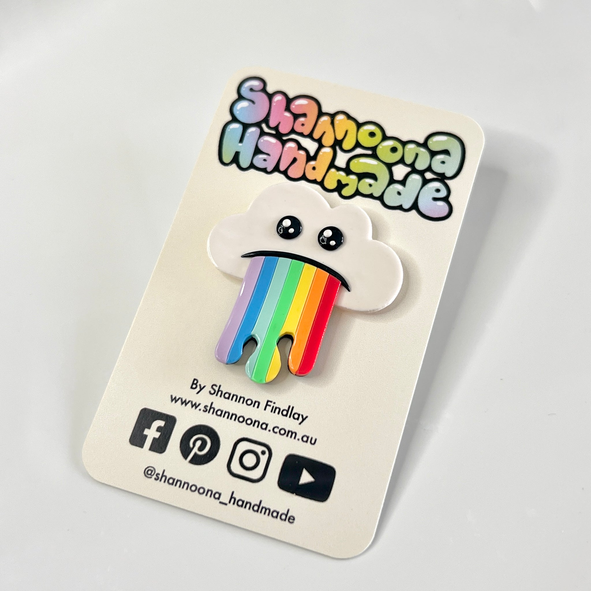 Rainbow Puke Pin
