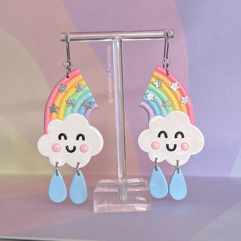 Raining Rainbow Earrings - Pastel