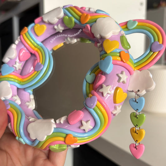 Hearts Hanging Mirror