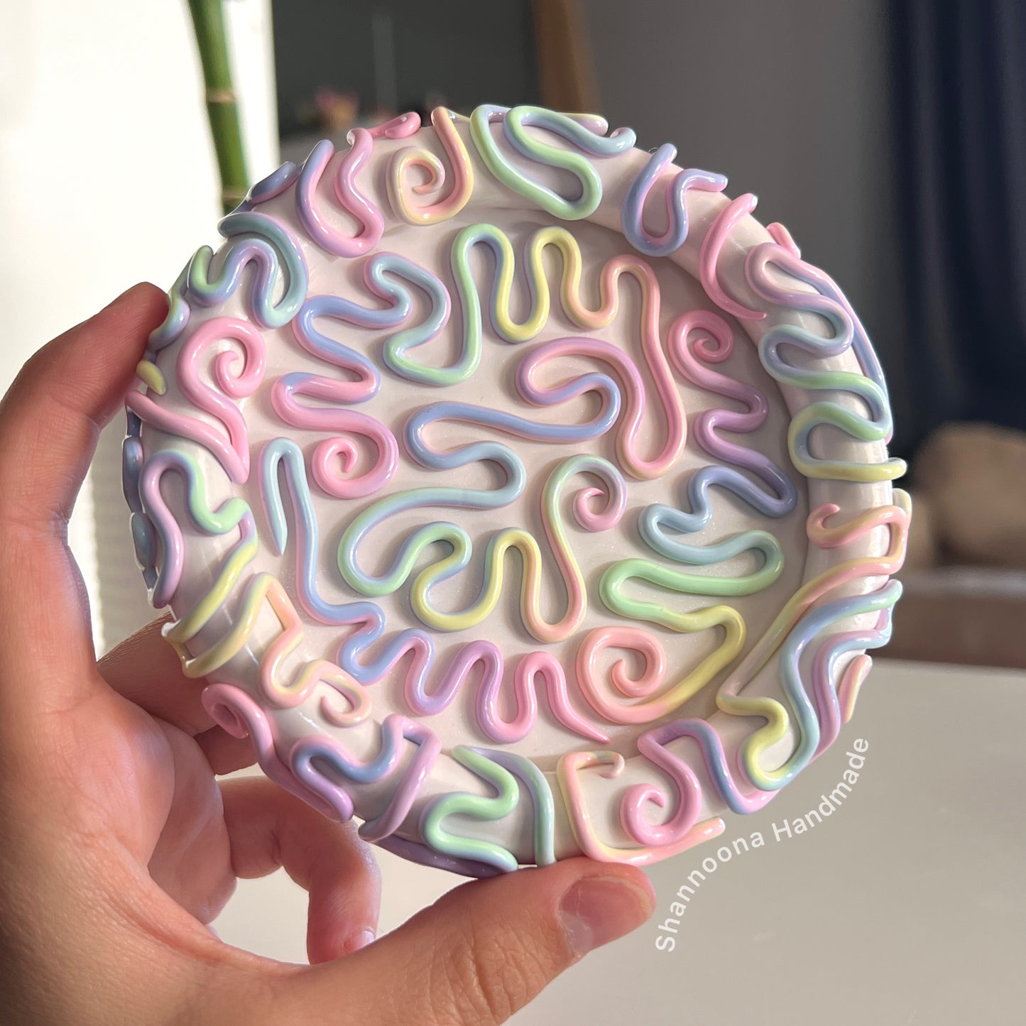 Pastel Squiggle Trinket Tray