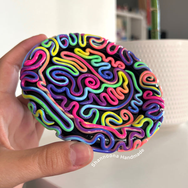 Neon Squiggle Trinket Dish
