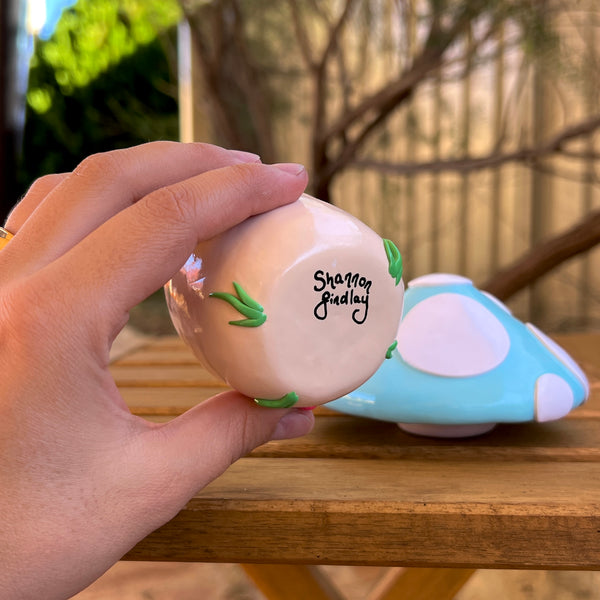 Mushroom Trinket Jar - Turquoise