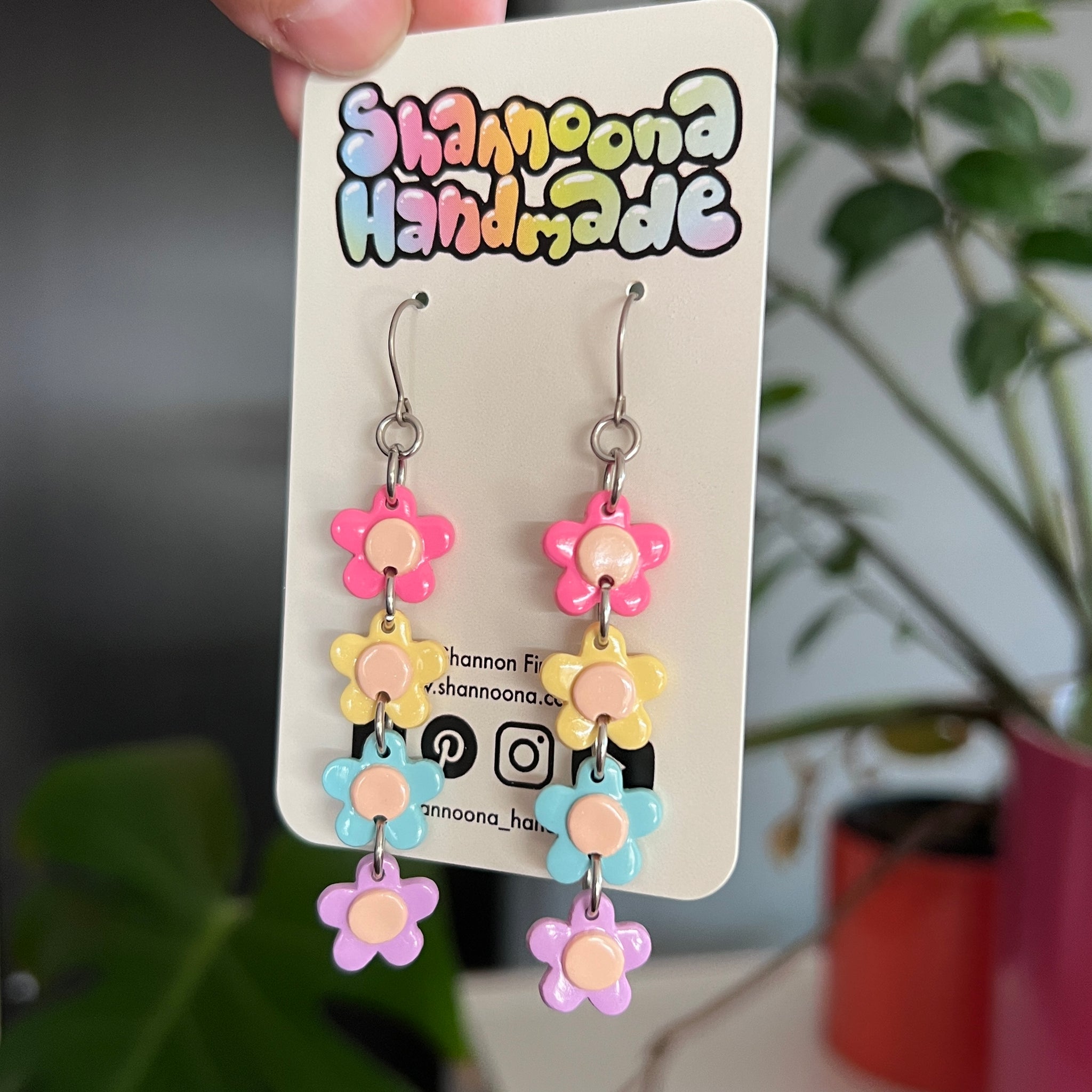 Flower Dangle Earrings
