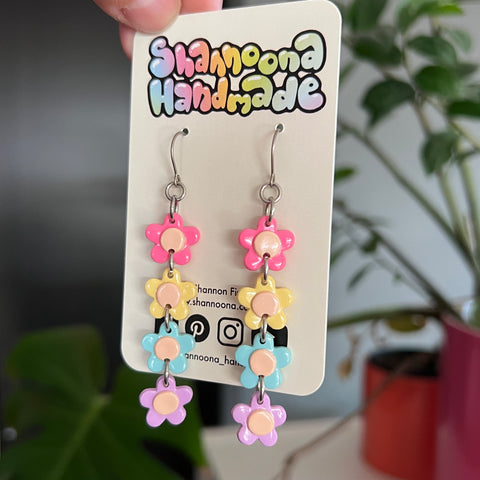 Flower Dangle Earrings