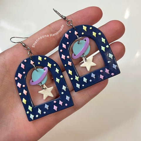Galaxy Arch Earrings - Dangles