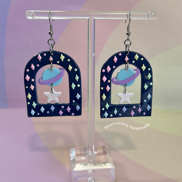 Galaxy Arch Earrings - Dangles