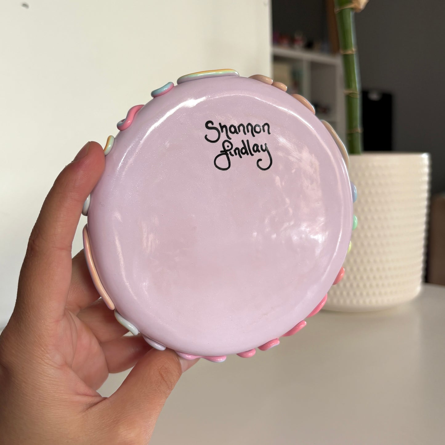 Pastel Dreams Trinket Tray - Purple