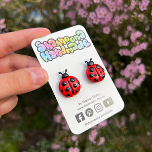 Ladybug Studs