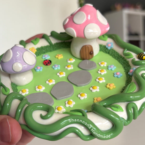 Mushroom Garden Trinket Dish
