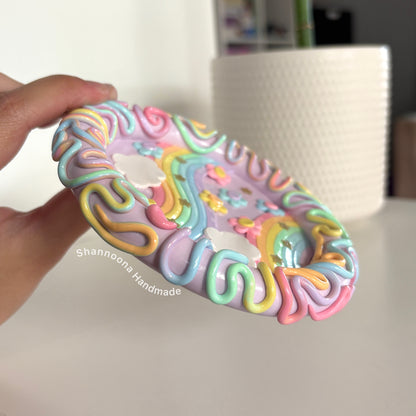Pastel Dreams Trinket Tray - Purple