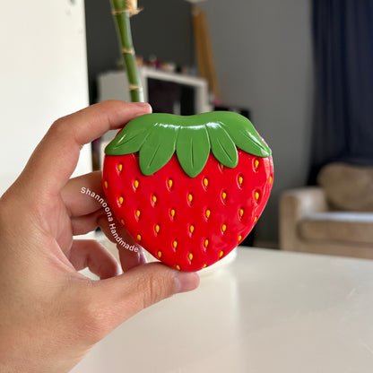 Strawberry Compact Mirror - Red