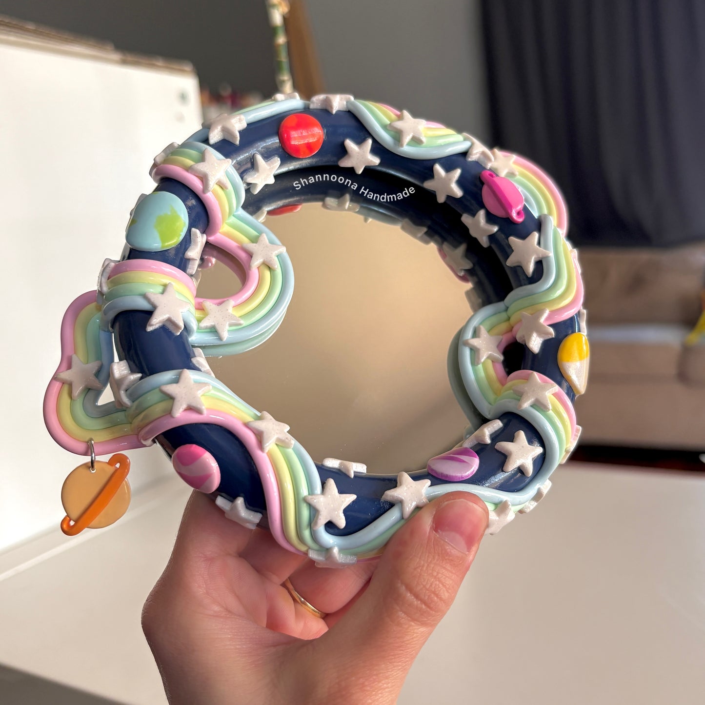 Outer Space Hanging Mirror