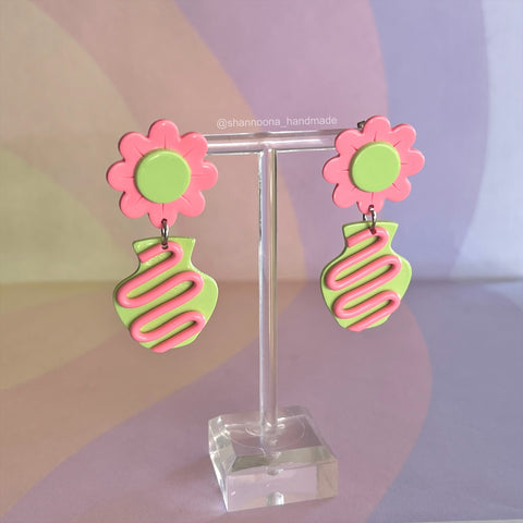 Flower Pot Earrings