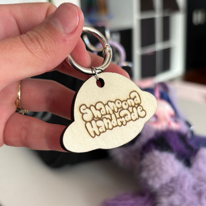 UFO Wooden Keychain