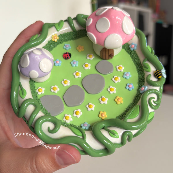 Mushroom Garden Trinket Dish