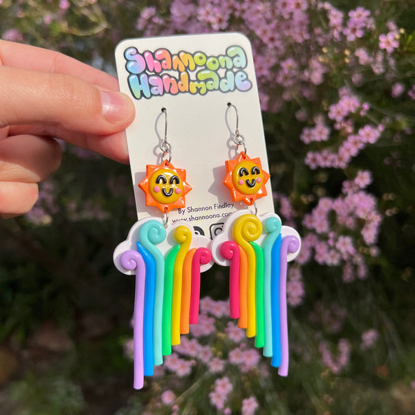 Rainbow Sun Earrings