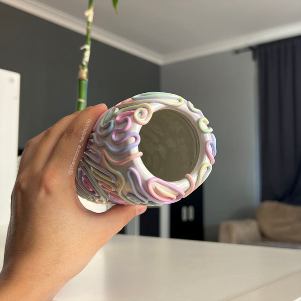 Pastel Doodles Vase