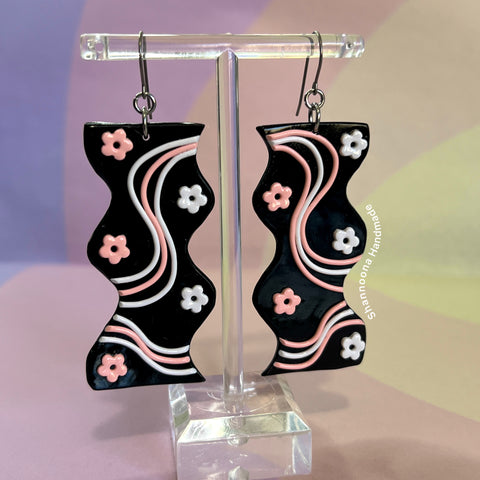 Wavy Floral Earrings