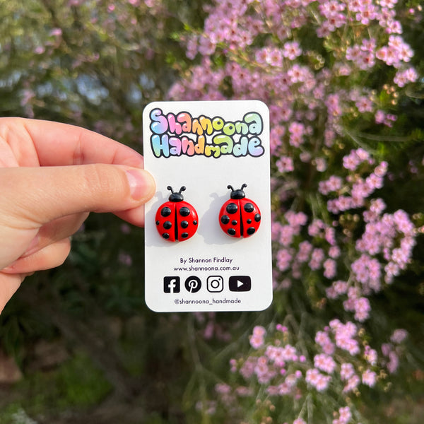 Ladybug Studs