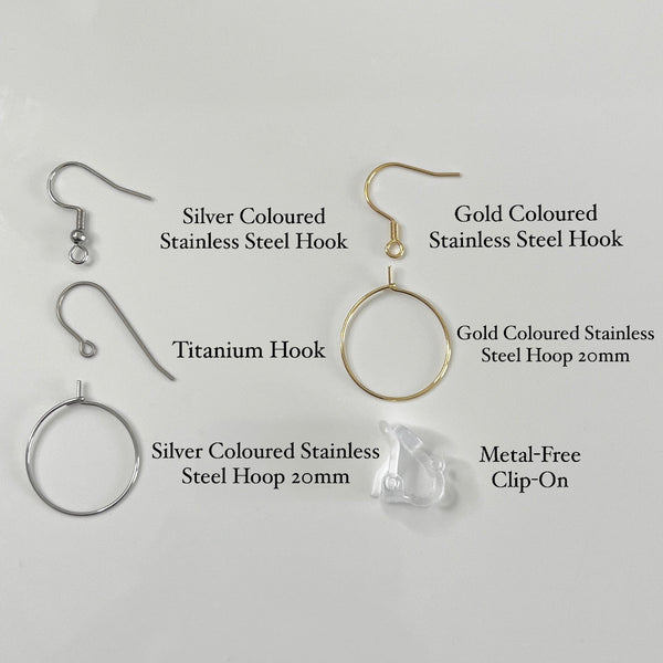 Heartsy Hoop Earrings - Green
