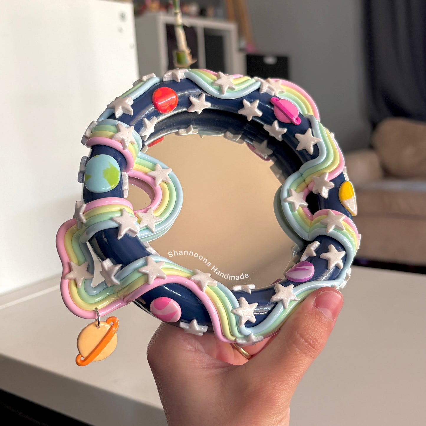 Outer Space Hanging Mirror