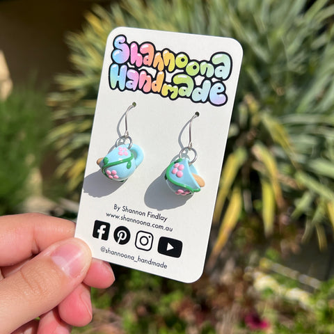 Spill The Tea Earrings - Turquoise