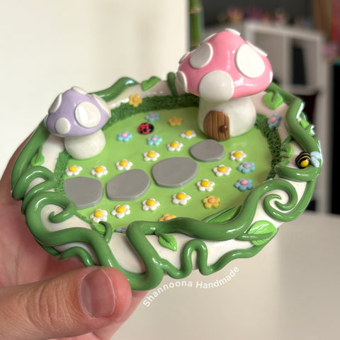 Mushroom Garden Trinket Dish