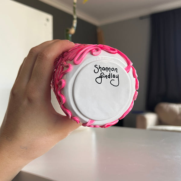 Pink Doodles Vase