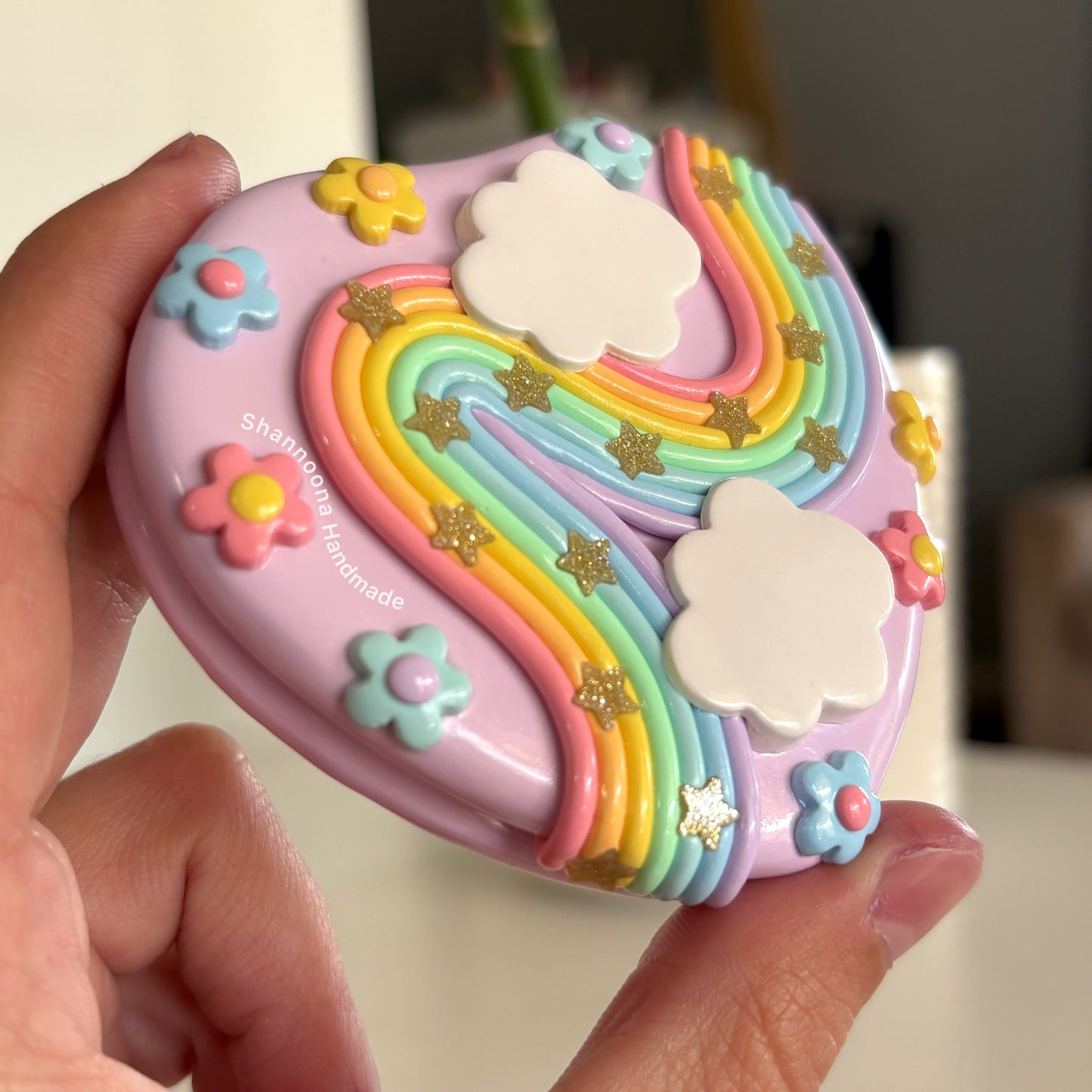 Pastel Dreams Compact Mirror - Purple