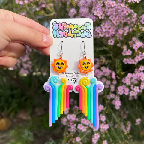 Rainbow Sun Earrings