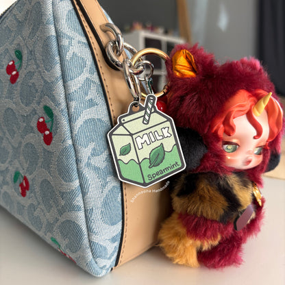 Milk Wooden Keychain - Spearmint