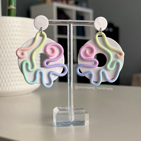 Pastel Doodles Earrings
