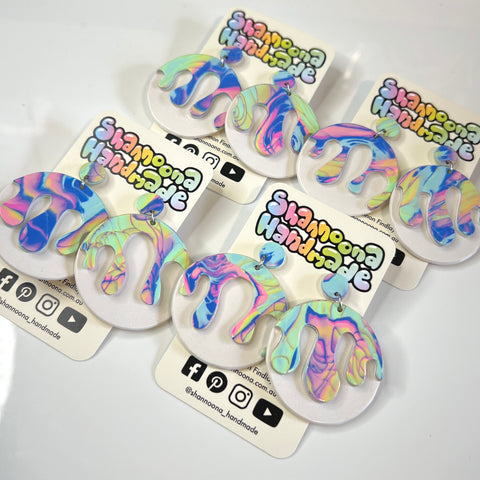 Drippy Circle Earrings