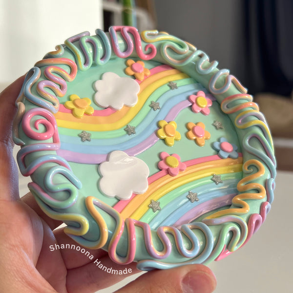 Pastel Dreams Trinket Tray - Green