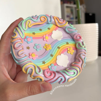 Pastel Dreams Trinket Tray - Purple