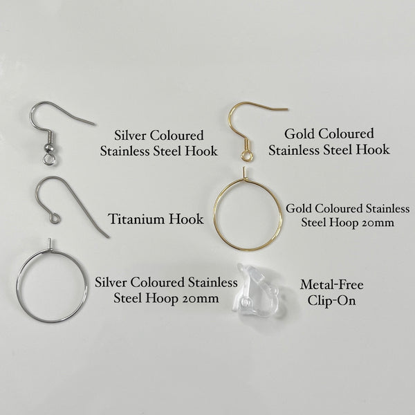 Wavy Flower Dangle Earrings