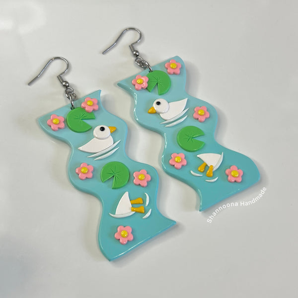 The Duck Pond Earrings