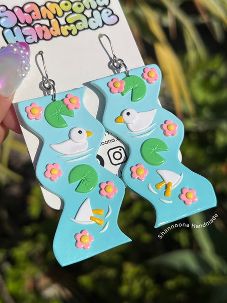 The Duck Pond Earrings