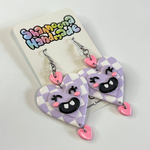 Smiling Heart Earrings