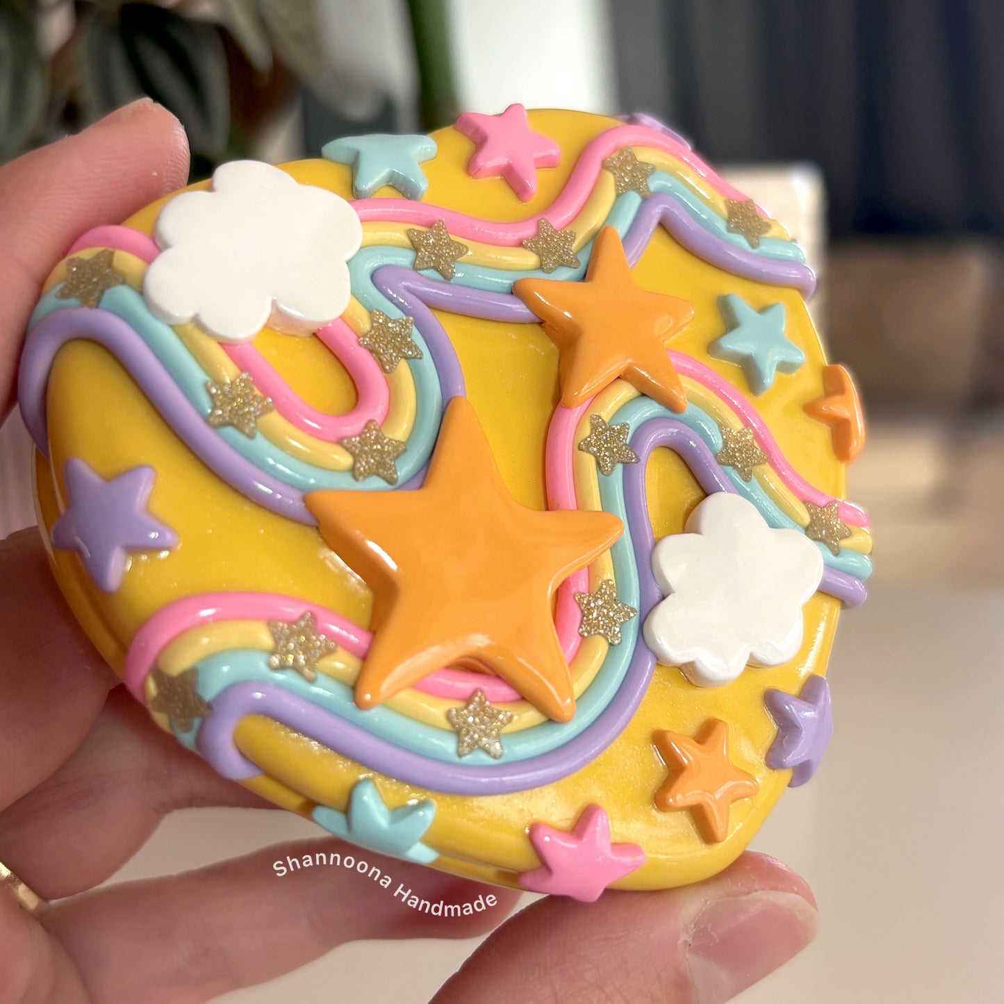 Star Confetti Compact Mirror