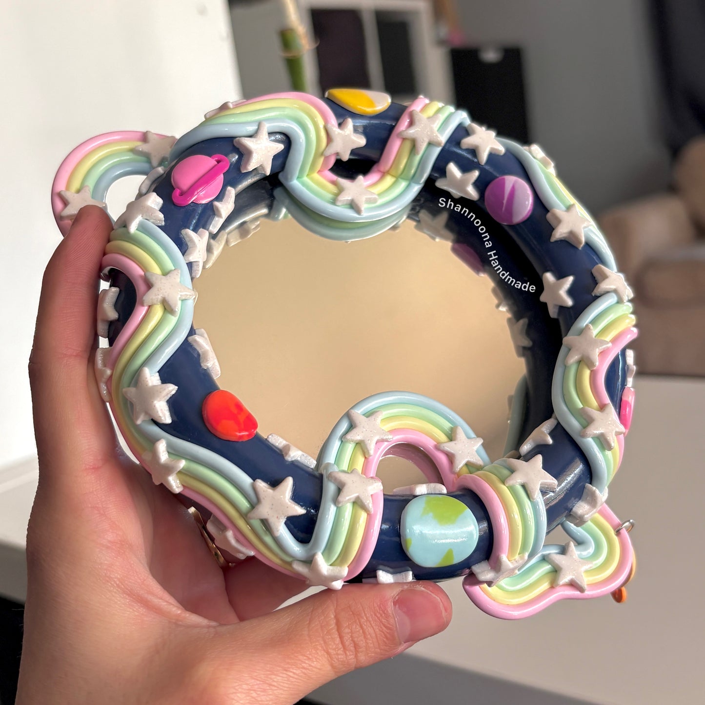 Outer Space Hanging Mirror