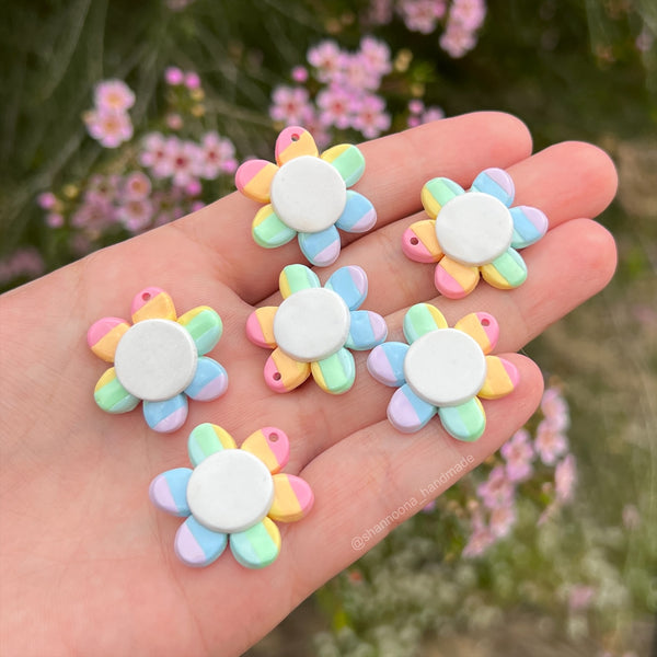 Rainbow Flower Earrings