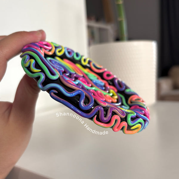Neon Squiggle Trinket Dish