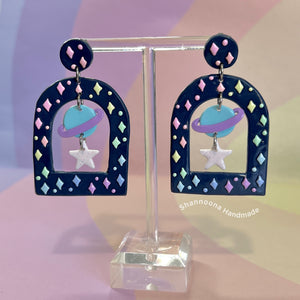 Galaxy Arch Earrings - Stud Top