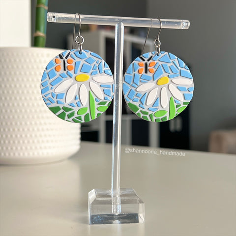 Daisy Mosaic Earrings