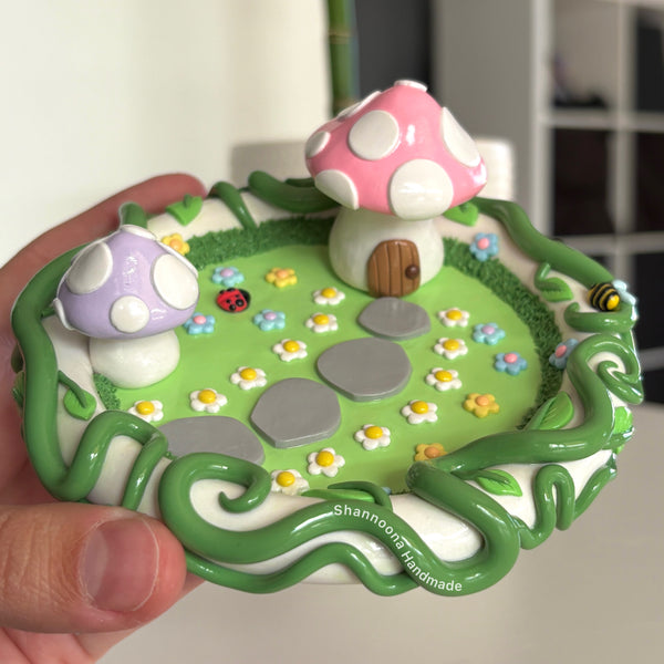 Mushroom Garden Trinket Dish