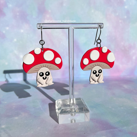 Happy Mushroom Earrings