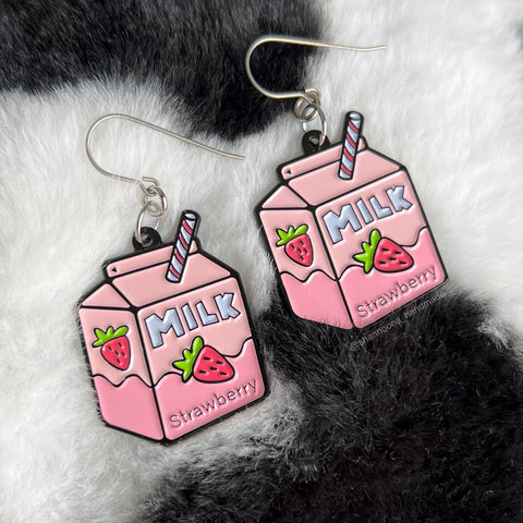 Strawberry Milk Earrings