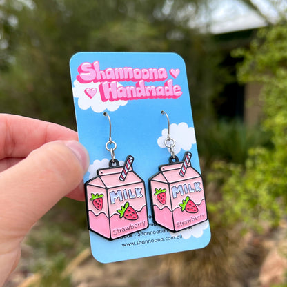 Strawberry Milk Earrings