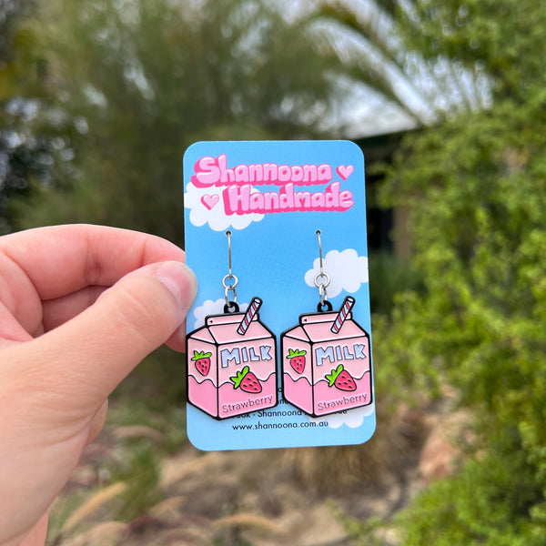 Strawberry Milk Earrings